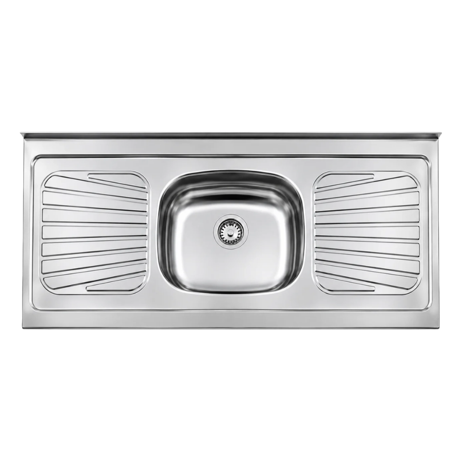 Pia Tramontina inox 120x52 com válvula