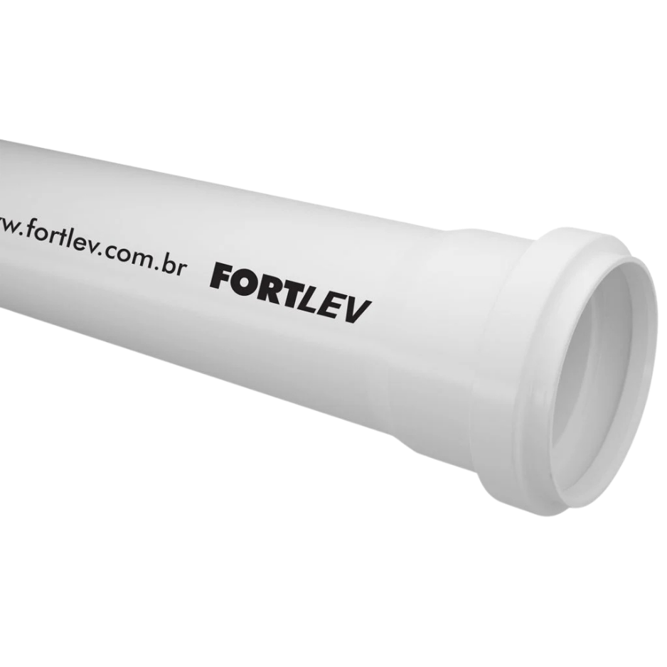 Tubo Fortlev esgoto 100mm 6m